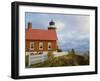 Eagle Harbor lighthouse on Lake Superior, Michigan, USA-Chuck Haney-Framed Photographic Print