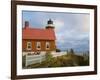 Eagle Harbor lighthouse on Lake Superior, Michigan, USA-Chuck Haney-Framed Photographic Print