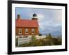 Eagle Harbor lighthouse on Lake Superior, Michigan, USA-Chuck Haney-Framed Photographic Print