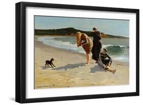 Eagle Head, Manchester, Massachusetts at High Tide-Winslow Homer-Framed Art Print