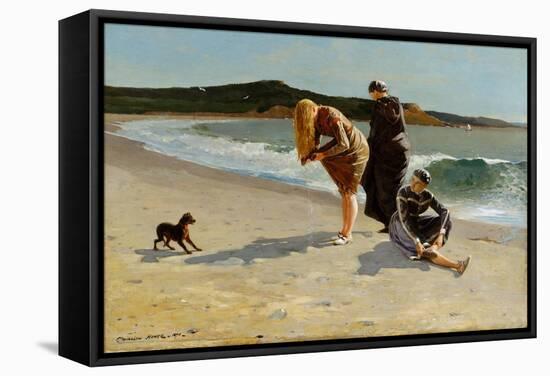 Eagle Head, Manchester, Massachusetts (High Tide)-Winslow Homer-Framed Stretched Canvas