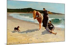 Eagle Head, Manchester, Massachusetts (High Tide).-Winslow Homer-Mounted Poster