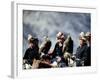 Eagle Hunters at the Golden Eagle Festival, Mongolia-Amos Nachoum-Framed Photographic Print