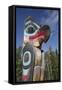 Eagle Image on Totem Pole, Teslin Tlingit Heritage Center, Teslin, Yukon, Canada, North America-Richard Maschmeyer-Framed Stretched Canvas