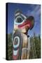 Eagle Image on Totem Pole, Teslin Tlingit Heritage Center, Teslin, Yukon, Canada, North America-Richard Maschmeyer-Stretched Canvas
