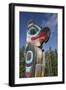 Eagle Image on Totem Pole, Teslin Tlingit Heritage Center, Teslin, Yukon, Canada, North America-Richard Maschmeyer-Framed Photographic Print