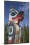 Eagle Image on Totem Pole, Teslin Tlingit Heritage Center, Teslin, Yukon, Canada, North America-Richard Maschmeyer-Mounted Photographic Print