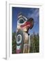 Eagle Image on Totem Pole, Teslin Tlingit Heritage Center, Teslin, Yukon, Canada, North America-Richard Maschmeyer-Framed Photographic Print