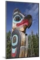 Eagle Image on Totem Pole, Teslin Tlingit Heritage Center, Teslin, Yukon, Canada, North America-Richard Maschmeyer-Mounted Photographic Print