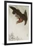 Eagle in Flight Against Snowy Sky-Koson Ohara-Framed Giclee Print