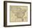 Eagle Map of the United States, c.1833-Joseph And James Churchman-Framed Art Print