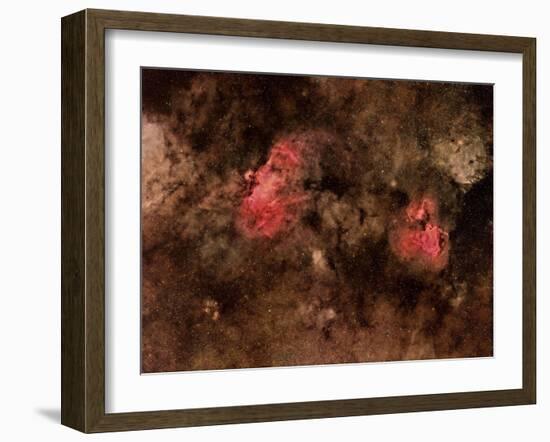 Eagle Nebula and Swan Nebula-null-Framed Photographic Print