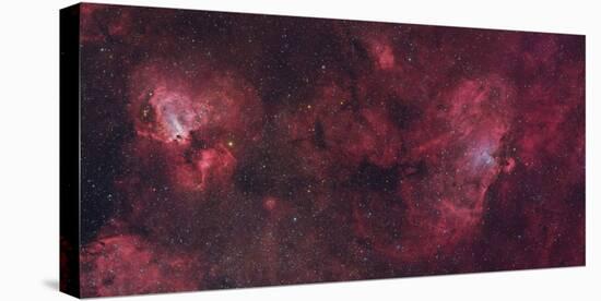 Eagle Nebula and Swan Nebula-null-Stretched Canvas