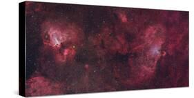 Eagle Nebula and Swan Nebula-null-Stretched Canvas