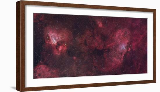 Eagle Nebula and Swan Nebula-null-Framed Photographic Print