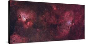 Eagle Nebula and Swan Nebula-null-Stretched Canvas