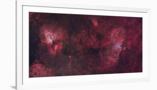 Eagle Nebula and Swan Nebula-null-Framed Photographic Print