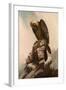 Eagle on Cliff-null-Framed Giclee Print