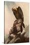 Eagle on Cliff-null-Stretched Canvas