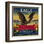 Eagle Orange Label - San Francisco, CA-Lantern Press-Framed Art Print