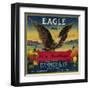 Eagle Orange Label - San Francisco, CA-Lantern Press-Framed Art Print