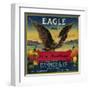 Eagle Orange Label - San Francisco, CA-Lantern Press-Framed Art Print