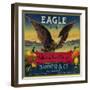 Eagle Orange Label - San Francisco, CA-Lantern Press-Framed Art Print