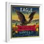 Eagle Orange Label - San Francisco, CA-Lantern Press-Framed Art Print