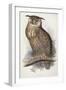 Eagle Owl, Bubo Maximus, 1832-1837-Edward Lear-Framed Giclee Print