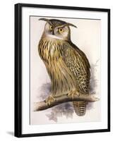 Eagle Owl, Bubo Maximus-Edward Lear-Framed Giclee Print