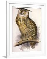 Eagle Owl, Bubo Maximus-Edward Lear-Framed Giclee Print