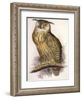 Eagle Owl, Bubo Maximus-Edward Lear-Framed Giclee Print