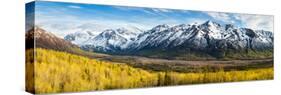 Eagle River Valley with Hurdygurdy Mountain in the background, Chugach National Park, Alaska, USA-null-Stretched Canvas