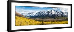 Eagle River Valley with Hurdygurdy Mountain in the background, Chugach National Park, Alaska, USA-null-Framed Photographic Print