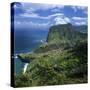 Eagle Rock (Penha De Aguia), Faial, Madeira, Portugal, Atlantic-Stuart Black-Stretched Canvas