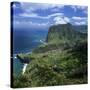 Eagle Rock (Penha De Aguia), Faial, Madeira, Portugal, Atlantic-Stuart Black-Stretched Canvas