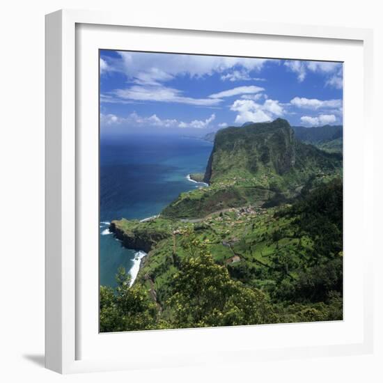 Eagle Rock (Penha De Aguia), Faial, Madeira, Portugal, Atlantic-Stuart Black-Framed Photographic Print