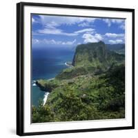 Eagle Rock (Penha De Aguia), Faial, Madeira, Portugal, Atlantic-Stuart Black-Framed Photographic Print