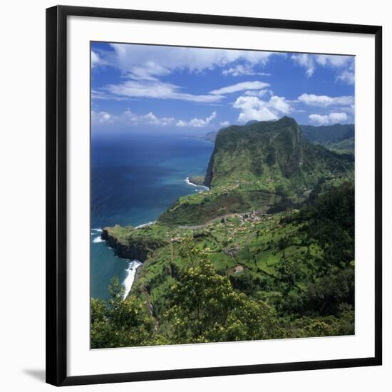 Eagle Rock (Penha De Aguia), Faial, Madeira, Portugal, Atlantic-Stuart Black-Framed Photographic Print