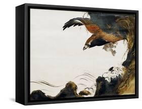 Eagle with Monkey-Zeshin Shibata-Framed Stretched Canvas