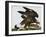 Eagle with Rabbit Prey. Falco Aquila. from 'The Birds of Denmark'; Tegninger Af Danske Fugle-Johan Top-Framed Giclee Print