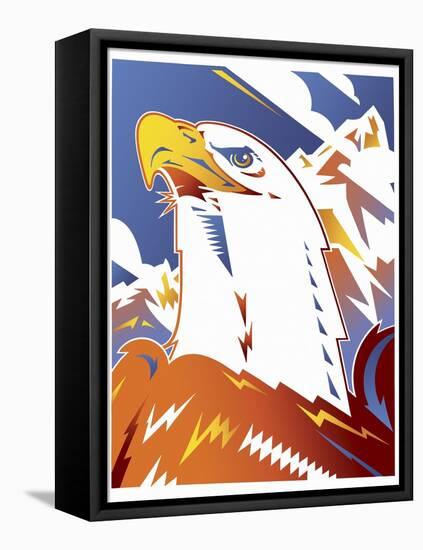 Eagle-David Chestnutt-Framed Stretched Canvas