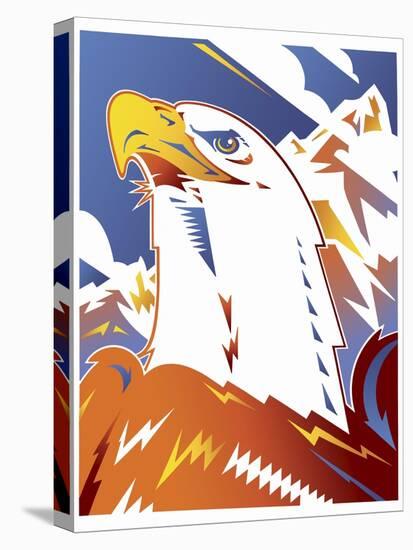 Eagle-David Chestnutt-Stretched Canvas