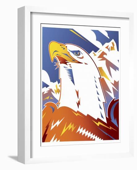 Eagle-David Chestnutt-Framed Giclee Print