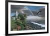 Eagles with Lighthouse-Kevin Daniel-Framed Giclee Print