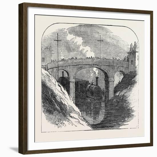 Ealing Station, Great Western Railway-null-Framed Giclee Print