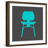 Eames Chair Teal-Anita Nilsson-Framed Art Print