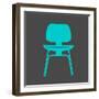 Eames Chair Teal-Anita Nilsson-Framed Art Print