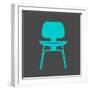 Eames Chair Teal-Anita Nilsson-Framed Art Print