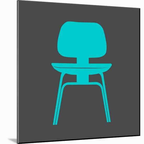 Eames Chair Teal-Anita Nilsson-Mounted Art Print